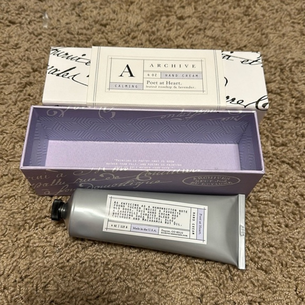 Archive hand cream